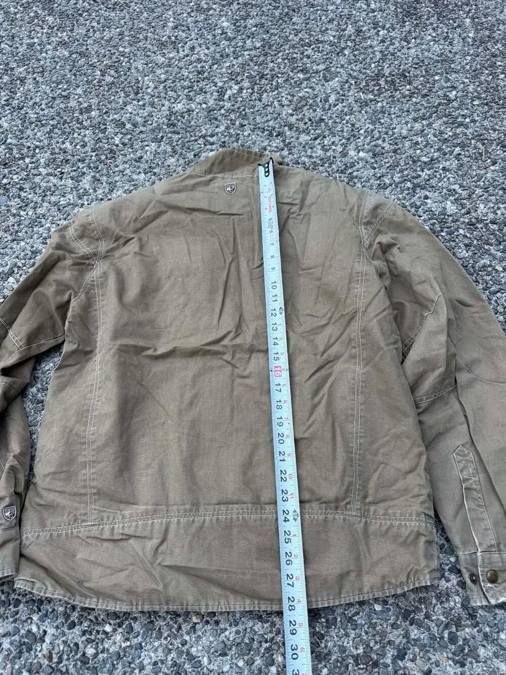 Kuhl Burr Jacket Mens L Brown Patina Dye Canvas Bomber Workwear